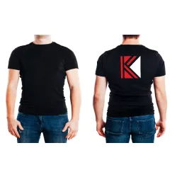 T-Shirt B&C E190 z dużym nadrukiem z tyłu